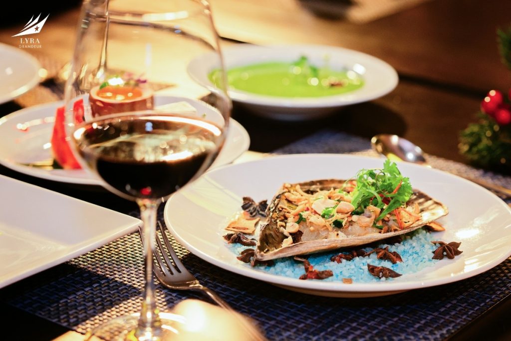 Fine dining at sea